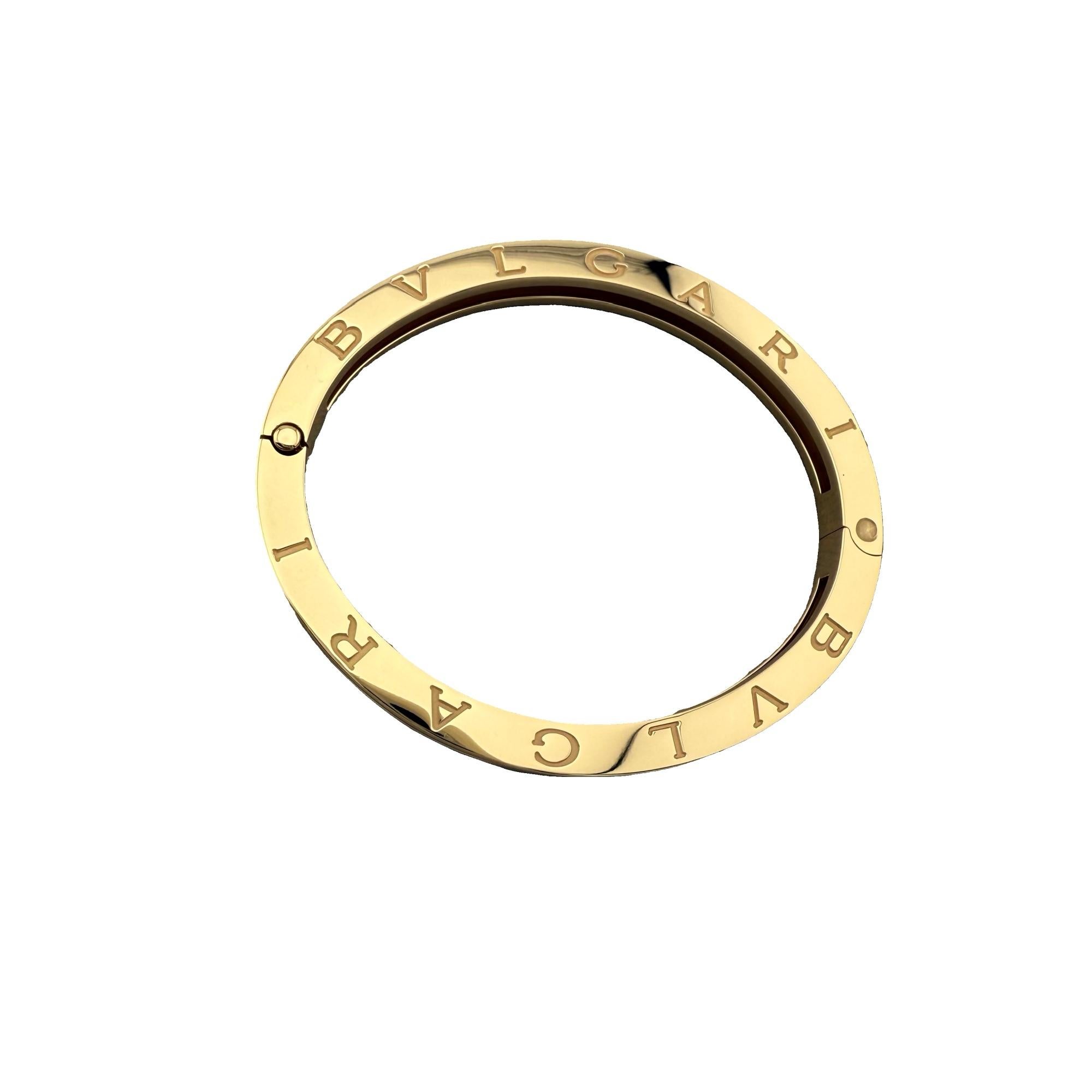 BVLGARI B.zero1 Bracciale in oro giallo 18k Taglia Media in vendita 3
