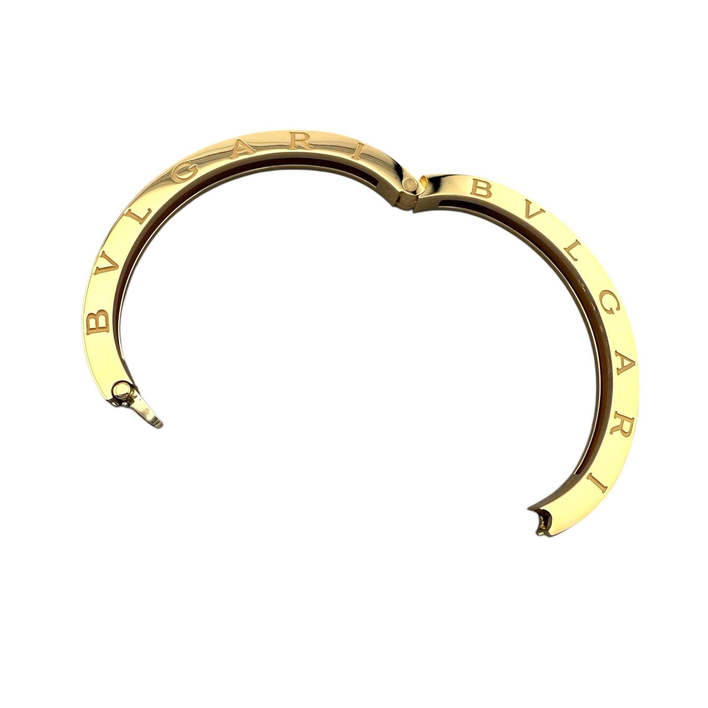 BVLGARI B.zero1 Bracciale in oro giallo 18k Taglia Media in vendita 4