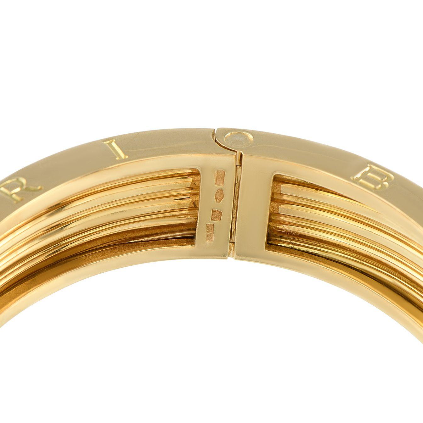 Bvlgari B.zero1 Bracelet en or jaune 18 carats Pour femmes en vente