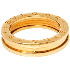 Bvlgari B.Zero1 18K Yellow Gold One-Band Ring Size 51