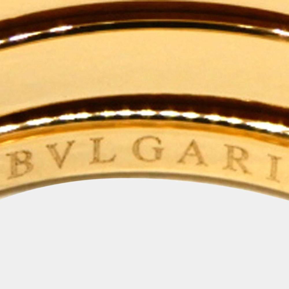 Bvlgari B.Zero1 18K Yellow Gold Ring EU 50 In Good Condition In Dubai, Al Qouz 2