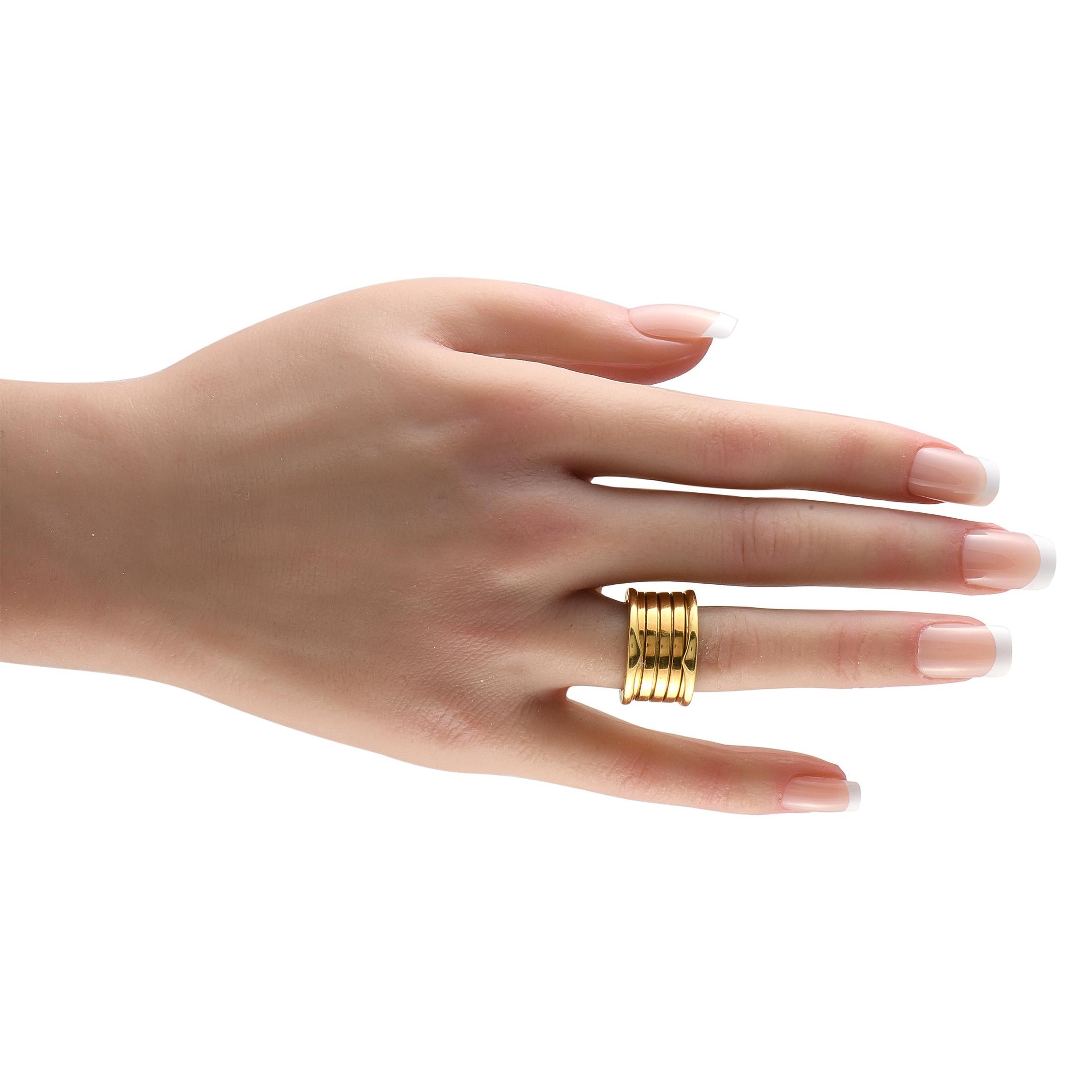 Anello Bvlgari B.zero1 in oro giallo 18 carati In condizioni ottime in vendita a Southampton, PA