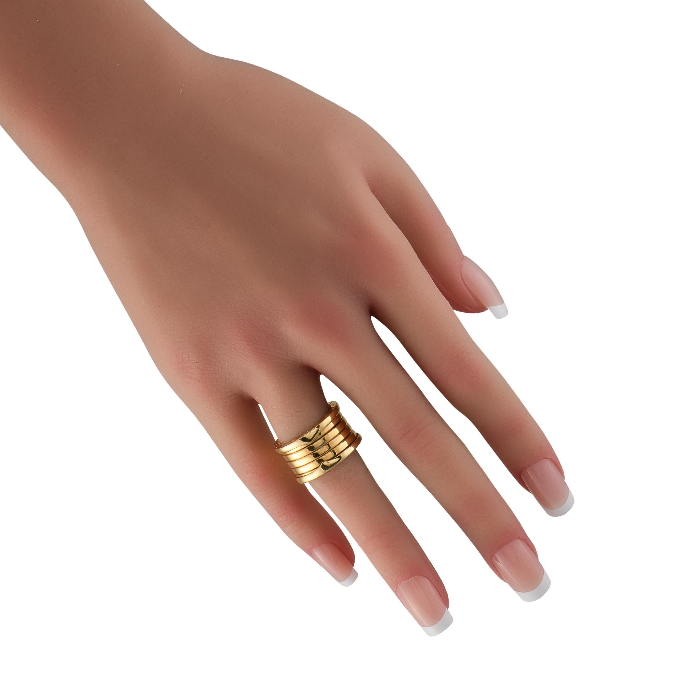 Anello Bvlgari B.zero1 in oro giallo 18 carati In condizioni ottime in vendita a Southampton, PA