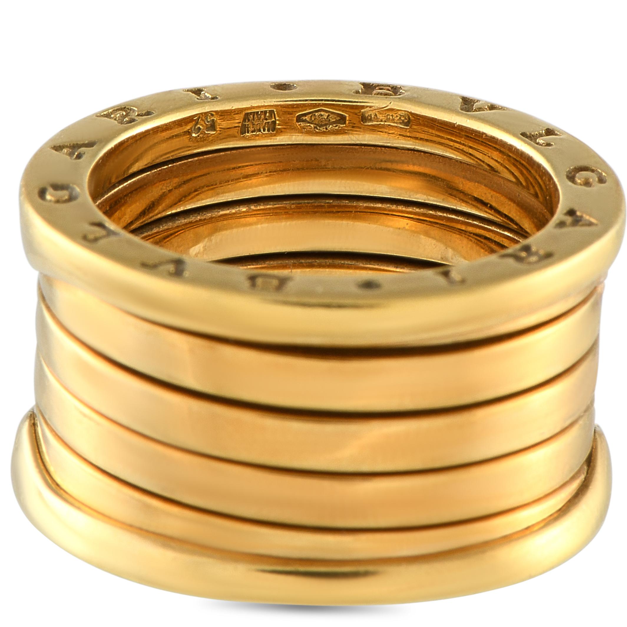 Donna Anello Bvlgari B.zero1 in oro giallo 18 carati in vendita