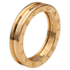 Anillo Bvlgari B.zero1 de una sola banda en oro amarillo de 18 quilates, unisex, Italia, talla 59