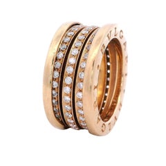 BVLGARI B.zero1 Bague en or jaune 18kt avec diamants