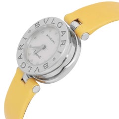Bvlgari B.zero1 22MM Stainless Steel White MOP Dial Quartz Ladies Watch BZ22S
