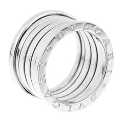 Bvlgari Bzero.1 4 Band 18k White Gold Ring