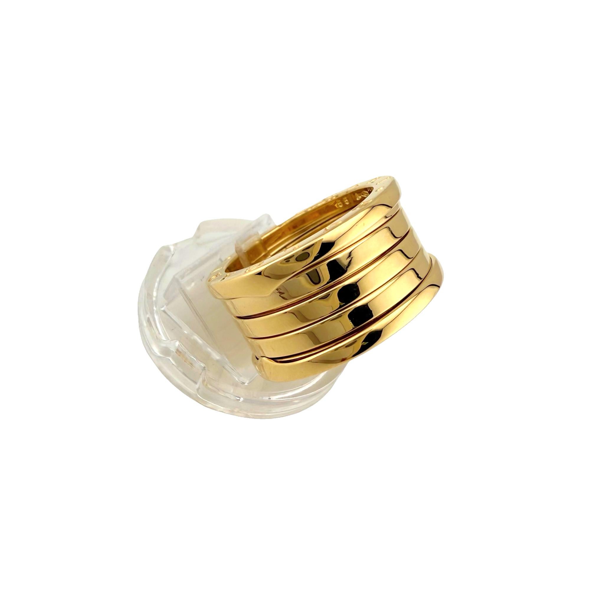 BVLGARI B.zero1 5 Band Wide Ring in 18k Yellow Gold in vendita 7
