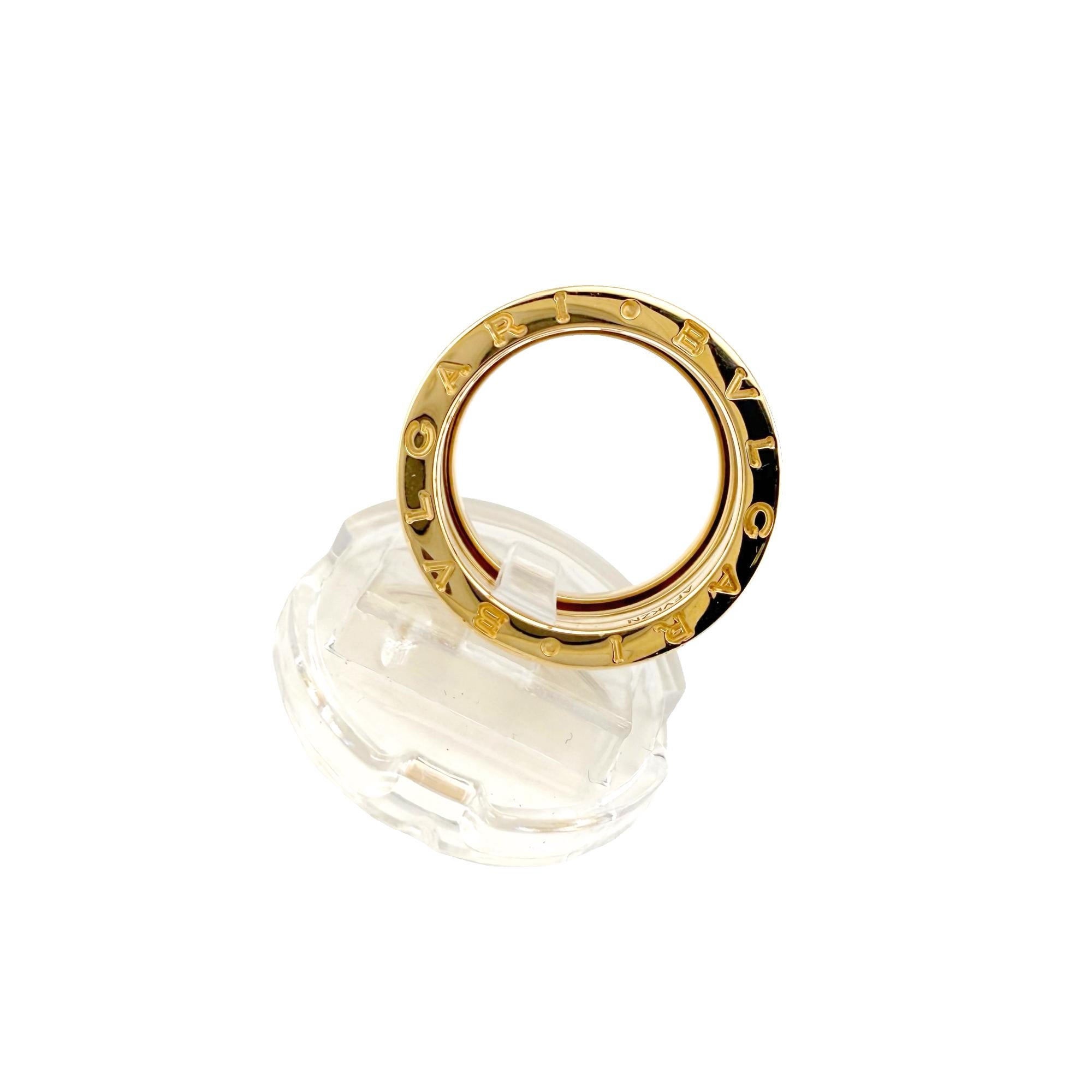 BVLGARI B.zero1 5 Band Wide Ring in 18k Yellow Gold in vendita 2