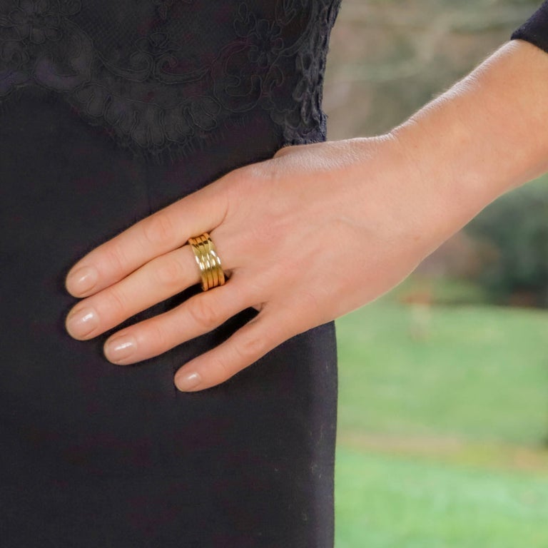 Bvlgari B Zero1 Band Ring In 18 Karat Yellow Gold For Sale At 1stdibs