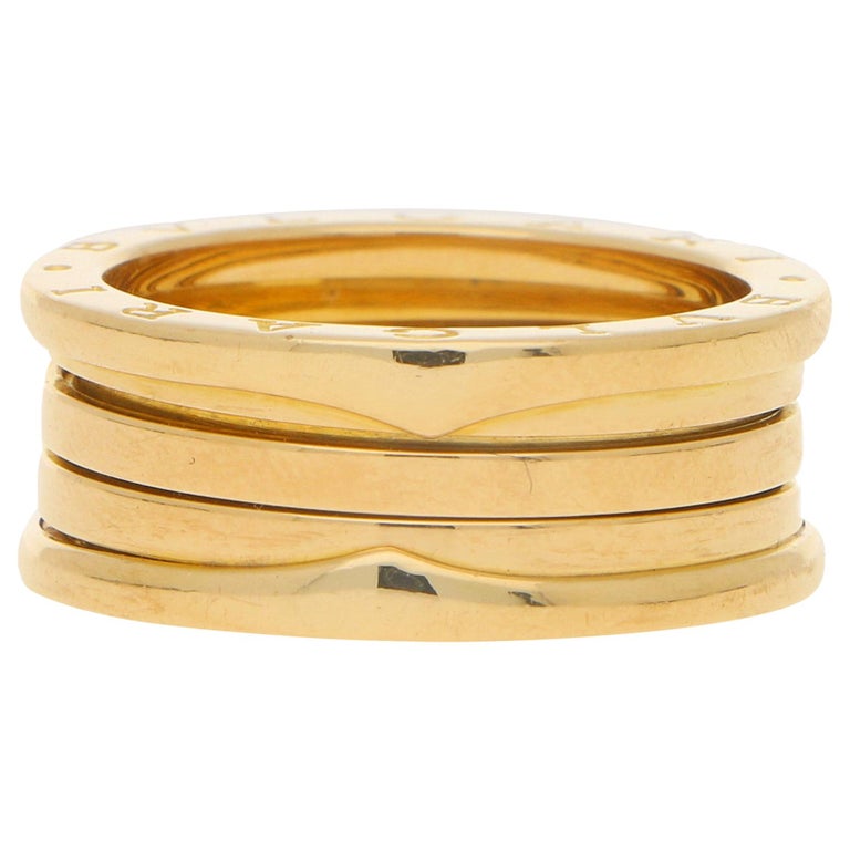Bvlgari B Zero1 Band Ring In 18 Karat Yellow Gold For Sale At 1stdibs