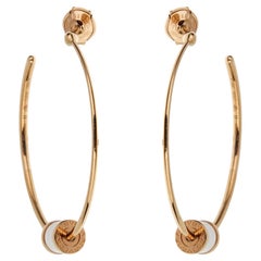 Bvlgari B.zero1 Keramik-Ohrringe aus Roségold mit Creolen