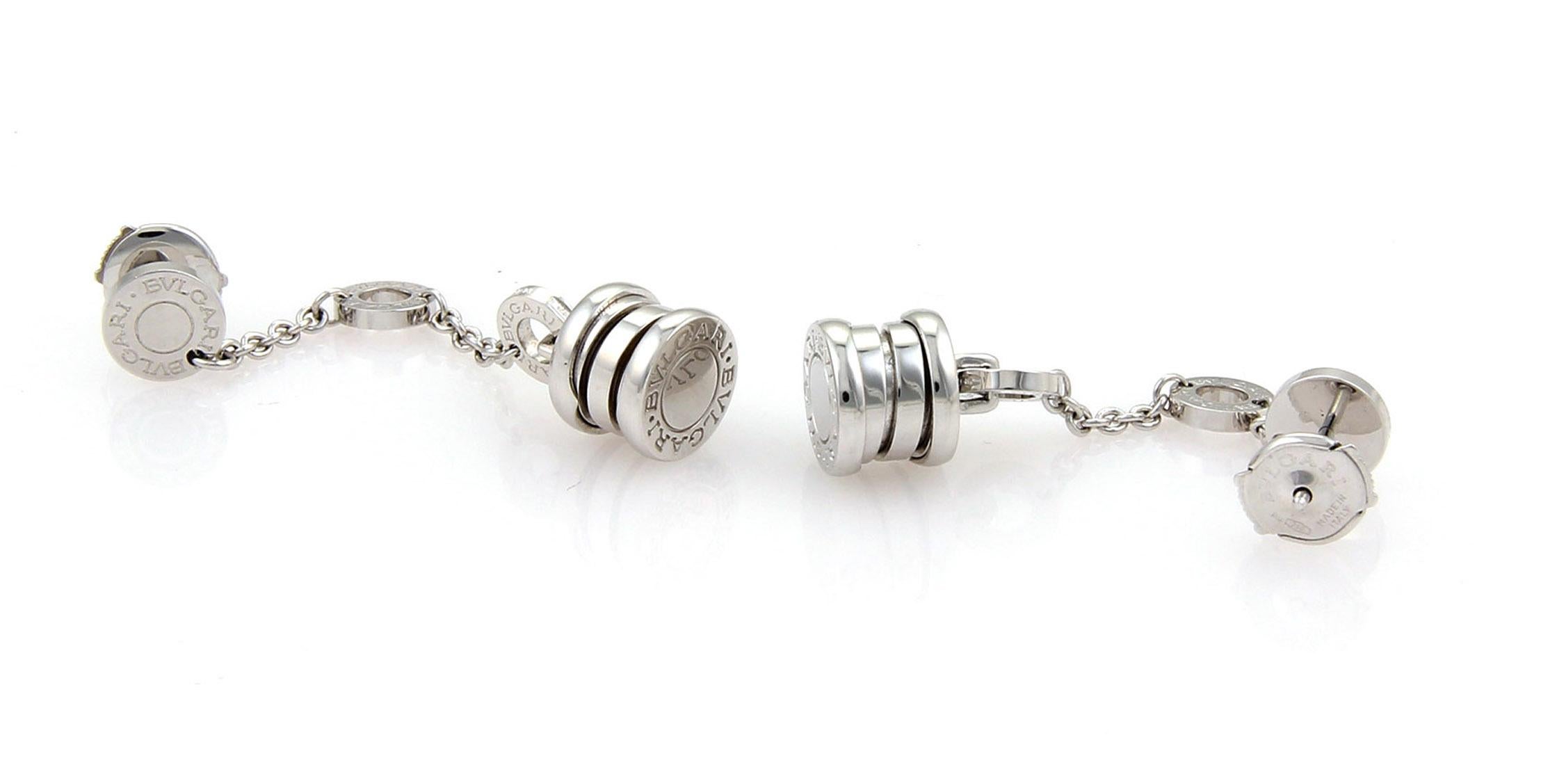 bvlgari b zero1 earrings white gold