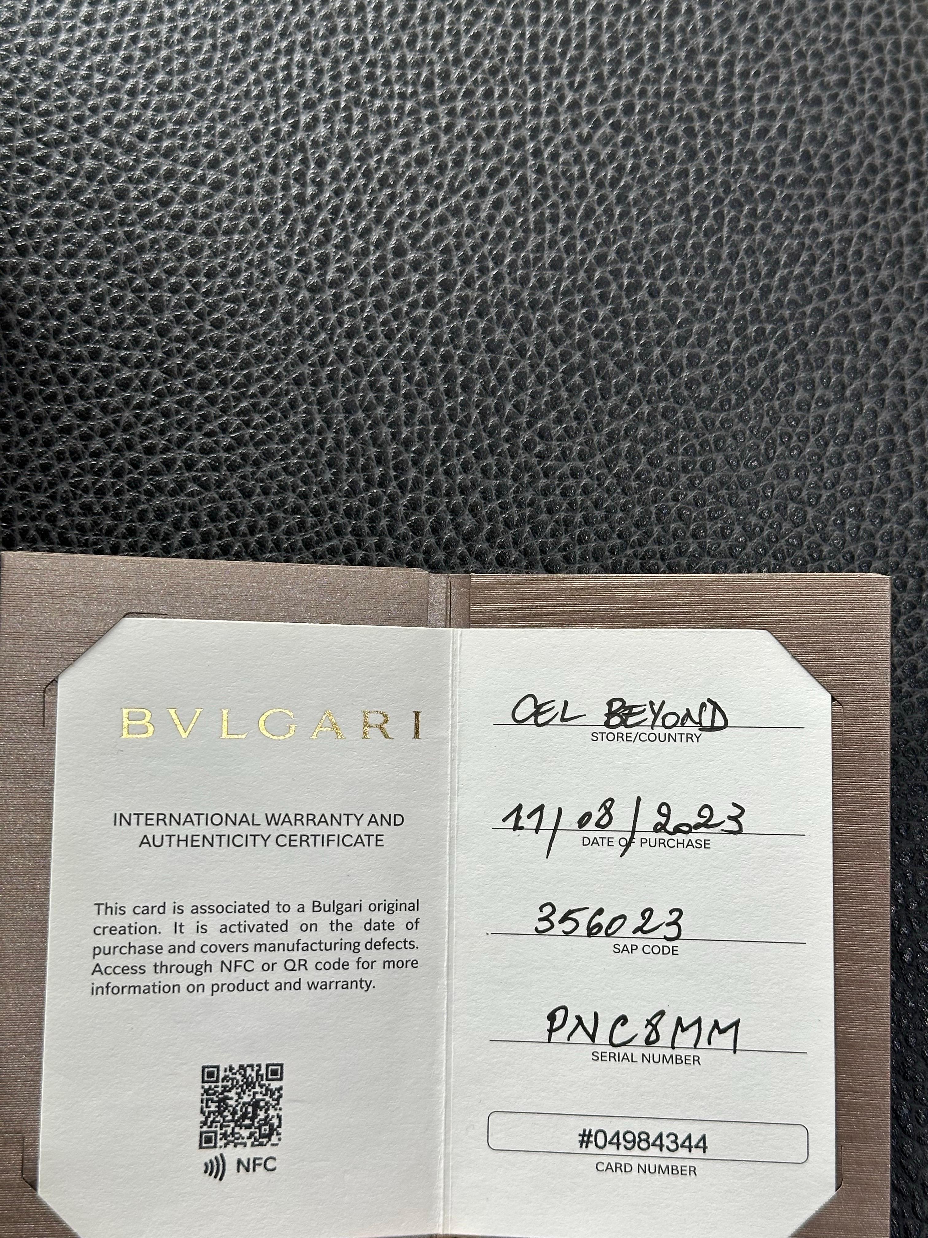 BVLGARI B.Zero1 Design/One Legend Bague à 4 anneaux en or rose 18 carats et céramique noire en vente 2