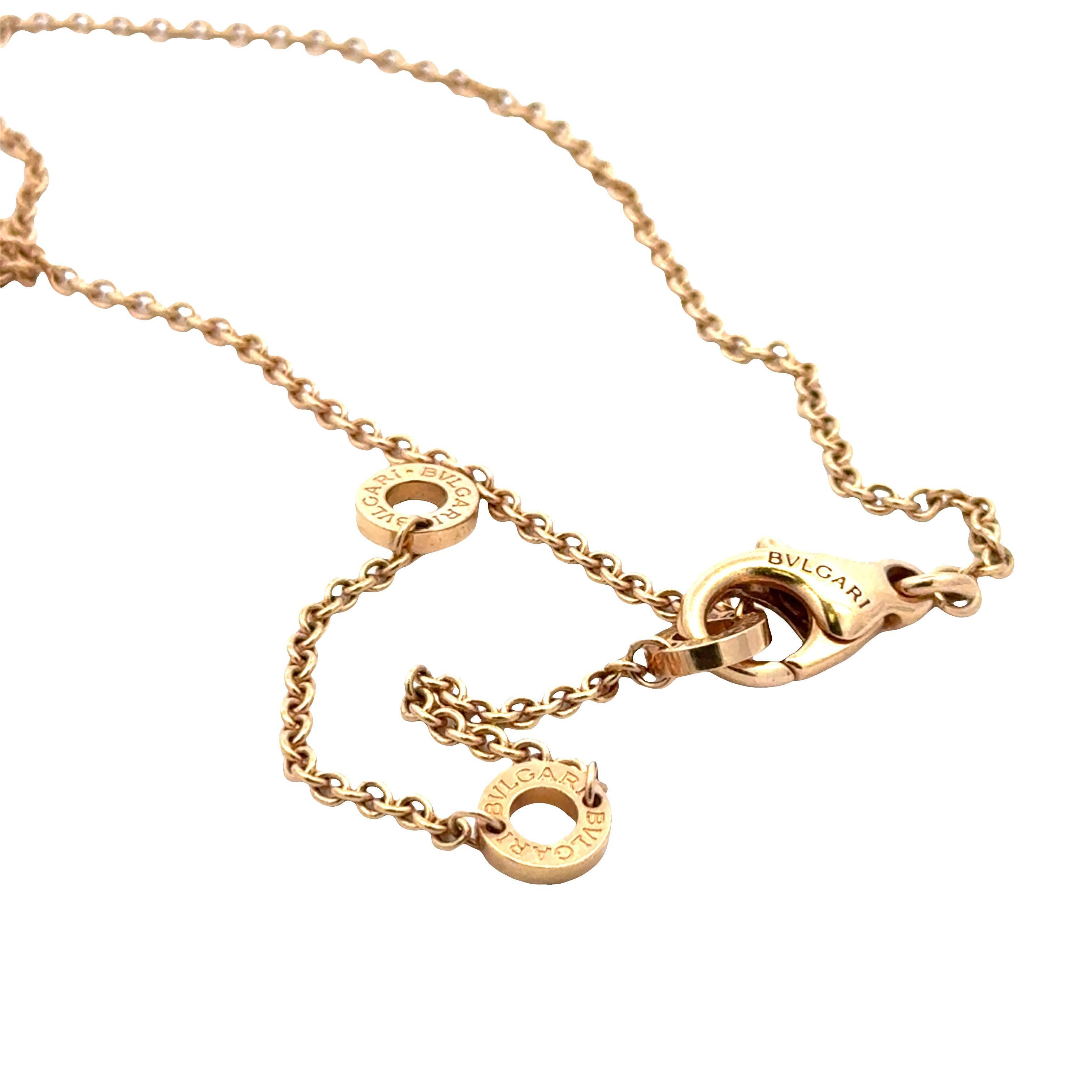 BVLGARI  B.zero1 Design/One Collier Légende en or rose 18 carats et céramique noire en vente 4