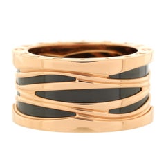 Bvlgari B.Zero1 Design Legend Zaha Hadid Four Band Ring 18K Rose Gold