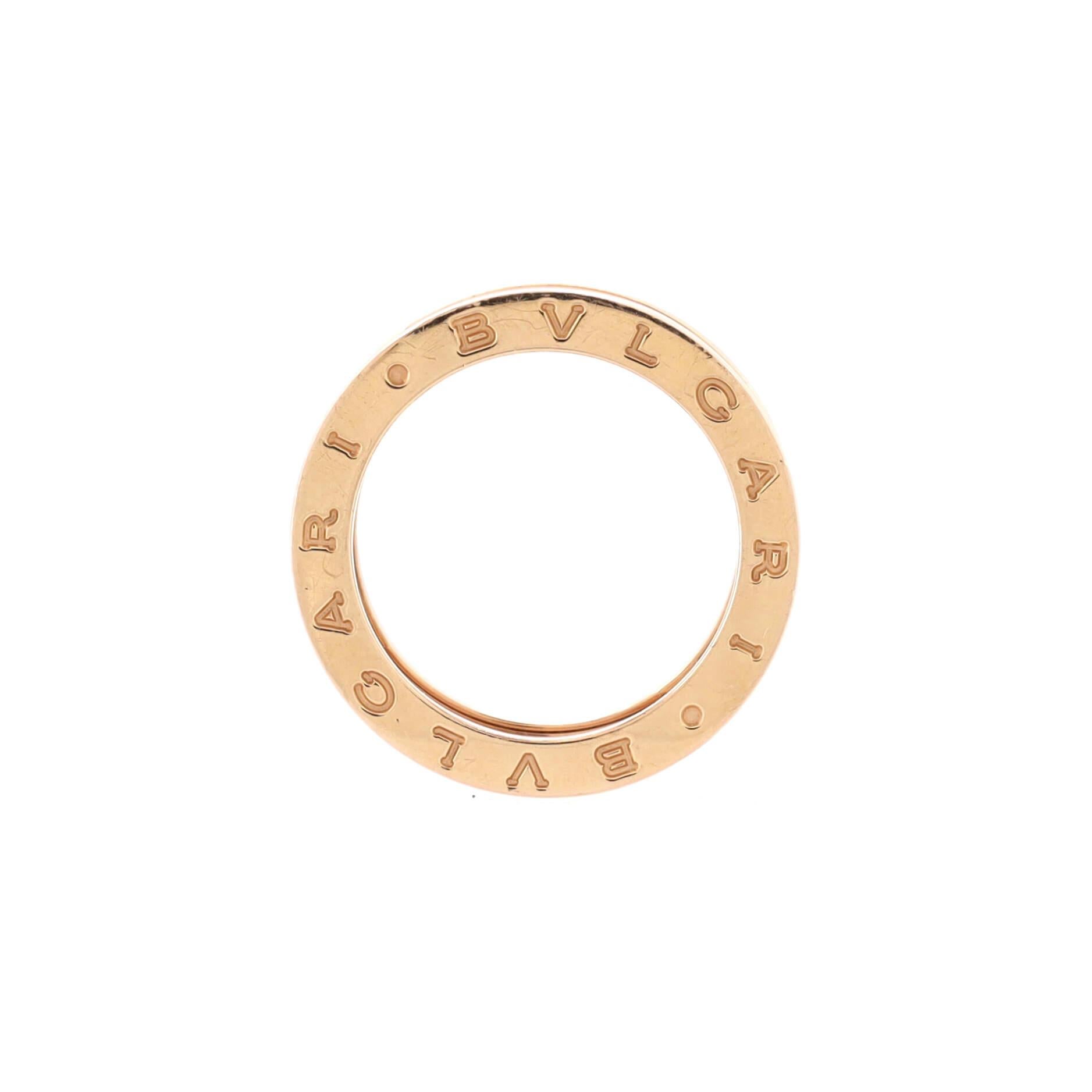 Bvlgari B.Zero1 Design Legende Zaha Hadid Vierer-Ring 18k Roségold Damen