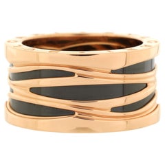 Bvlgari B.Zero1 Design Legend Zaha Hadid Four Band Ring 18K Rose Gold