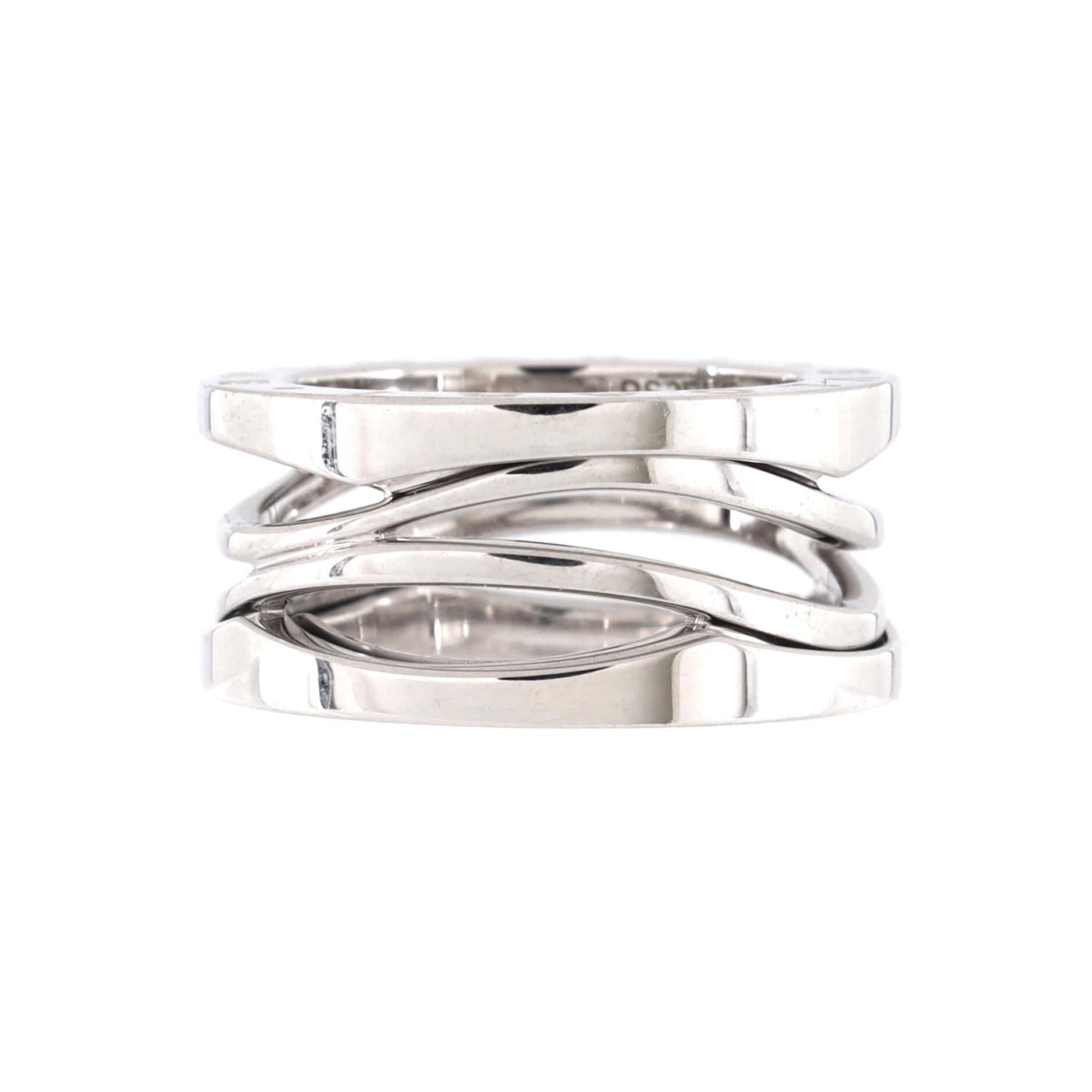 Bvlgari B.Zero1 Design Legend Zaha Hadid Three Band Ring 18k White Gold ...