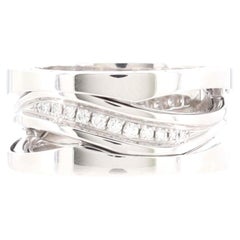 Bvlgari B.Zero1 Design Legend Zaha Hadid Three Band Ring 18k White Gold 