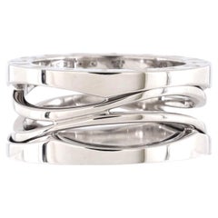 Bvlgari B.Zero1 Design Legend Zaha Hadid Three Band Ring 18k White Gold