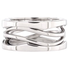 Bvlgari B.Zero1 Design Legend Zaha Hadid Three Band Ring 18K White Gold