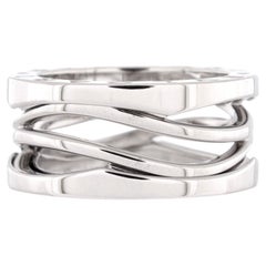 Bvlgari B.Zero1 Design Legend Zaha Hadid Anello a tre fasce in oro bianco 18 carati