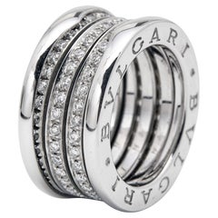 Bvlgari B.Zero1 Diamant-Ring aus 18 Karat Weißgold Größe 48