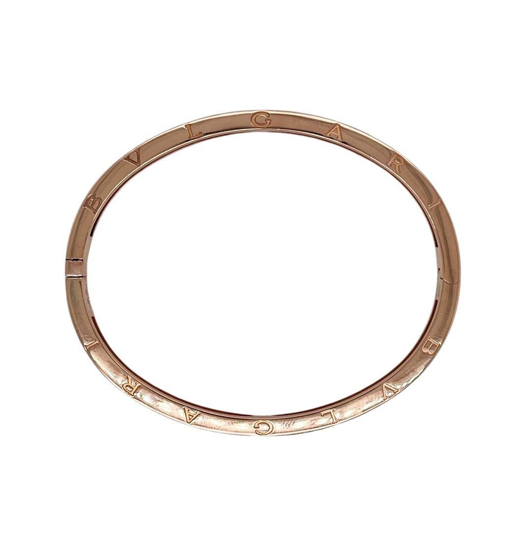 Bvlgari B.Zero1 Diamant-Armreif aus 18 Karat Roségold (Moderne)