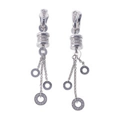 Bvlgari B.Zero1 Diamond Gold Drop Earrings