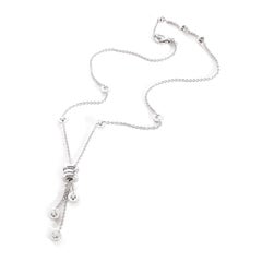 Bvlgari B.Zero1 Diamond Necklace in 18k White Gold 0.45 Ctw
