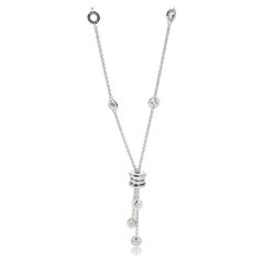 Bvlgari B.Zero1 Diamond Necklace in 18k White Gold 0.45 Ctw