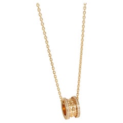 Bvlgari B.Zero1 Diamond Necklace in 18k Yellow Gold 0.38 Ctw