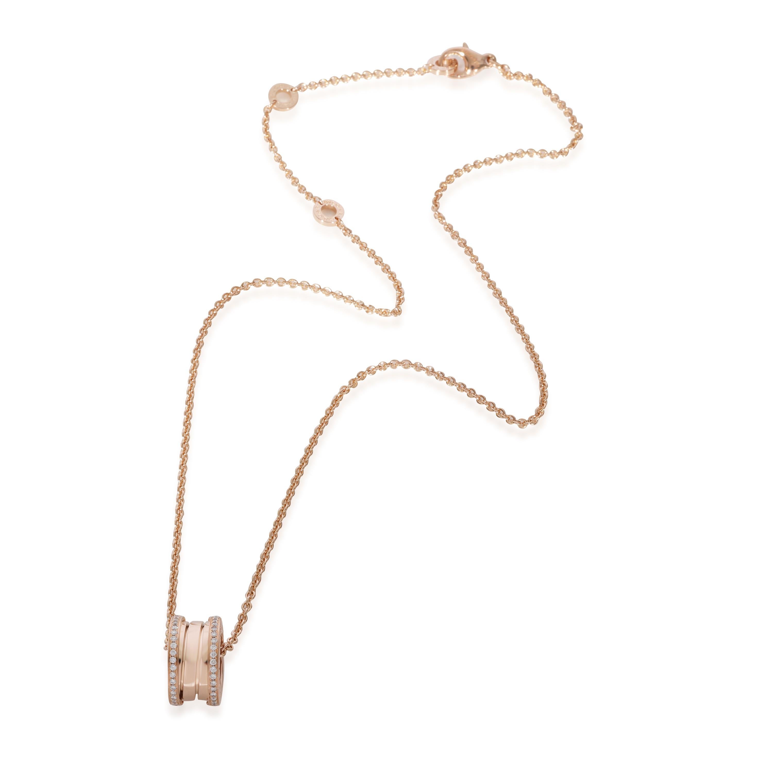 BVLGARI B.zero1 Diamond Pendant in 18k Rose Gold 0.38 CTW

PRIMARY DETAILS
SKU: 127525
Listing Title: BVLGARI B.zero1 Diamond Pendant in 18k Rose Gold 0.38 CTW
Condition Description: Retails for 8850 USD. In excellent condition and recently