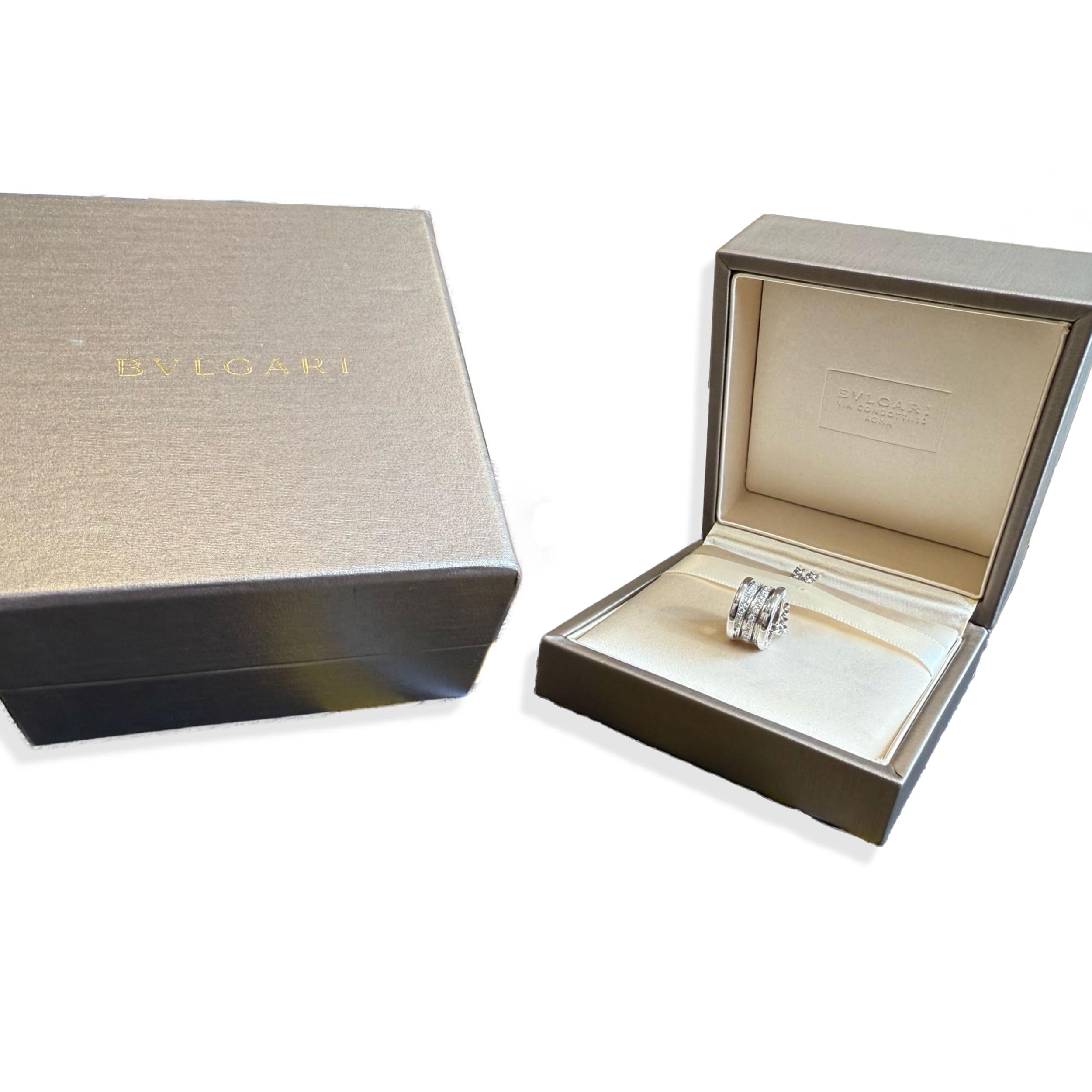 Bvlgari B.Zero1 Diamant-Anhänger-Halskette aus 18 Karat Weißgold im Angebot 4