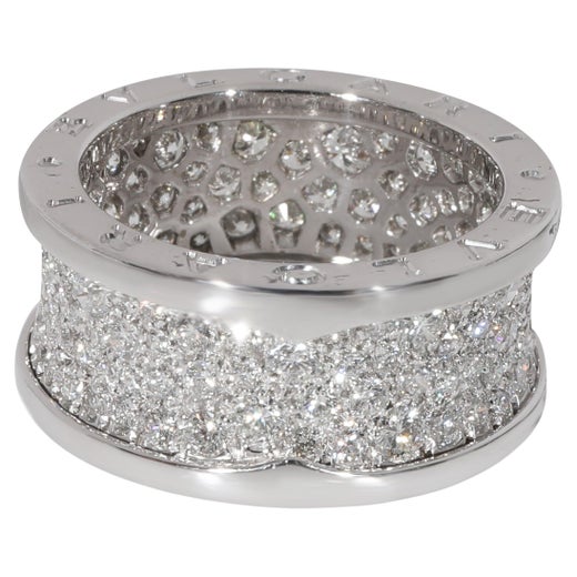 BVLGARI B.zero1 Diamond Ring in 18k White Gold 2.4 CTW For Sale at 1stDibs
