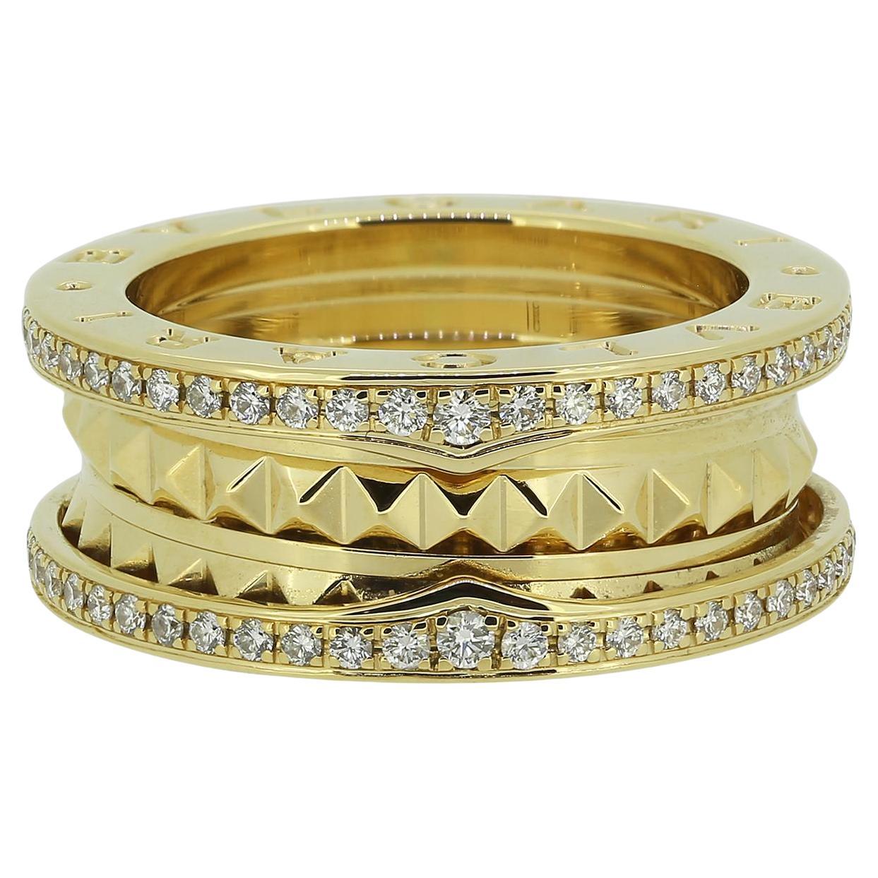 Bvlgari b.Zero1 Diamond Rock Ring Size K 1/2 (51) en vente