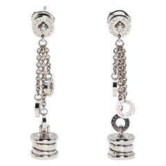 Bvlgari B.Zero1 Diamonds 18k White Gold Earrings
