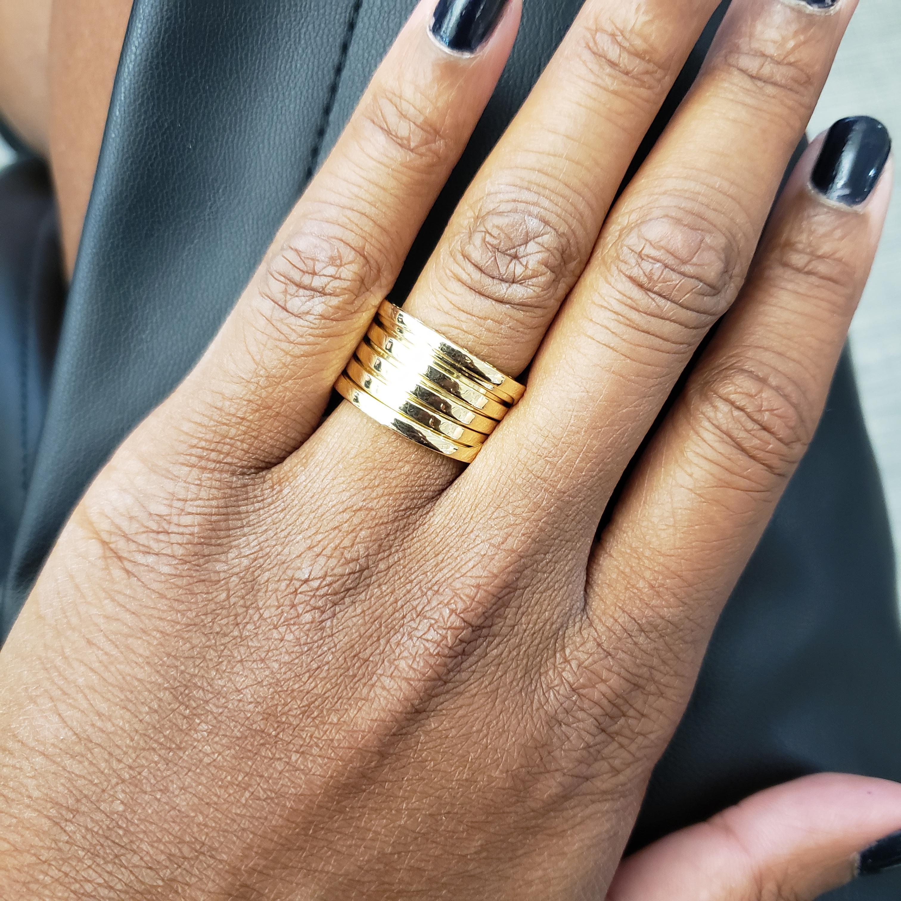 Bvlgari B.zero1 Fünf-Band-Gelbgoldring 1