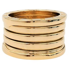 Vintage Bvlgari B.zero1 Five-Band Yellow Gold Ring