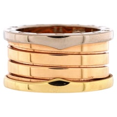 Bvlgari B.Zero1 Four Band Ring 18k Tricolor Gold
