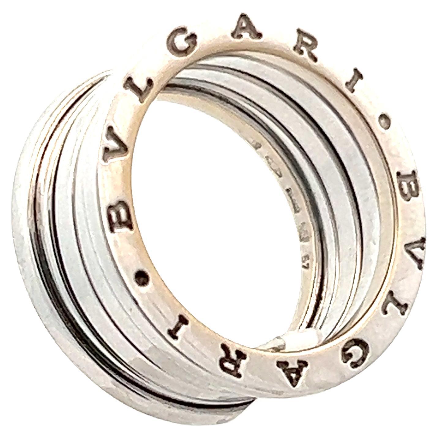 Bvlgari B.ZERO1 Four Band Ring in 18K White Gold 