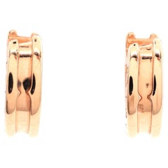 Bvlgari B.Zero1 Hoop Earrings 18k Rose Gold