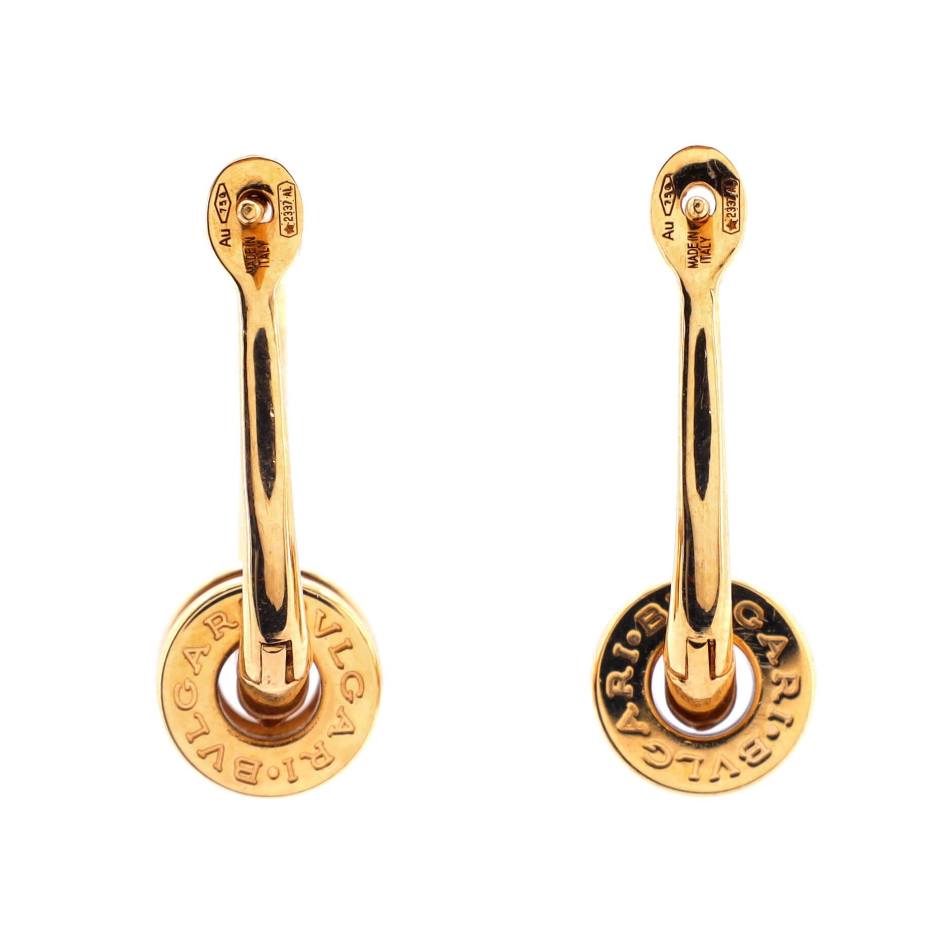 bvlgari yellow gold earrings