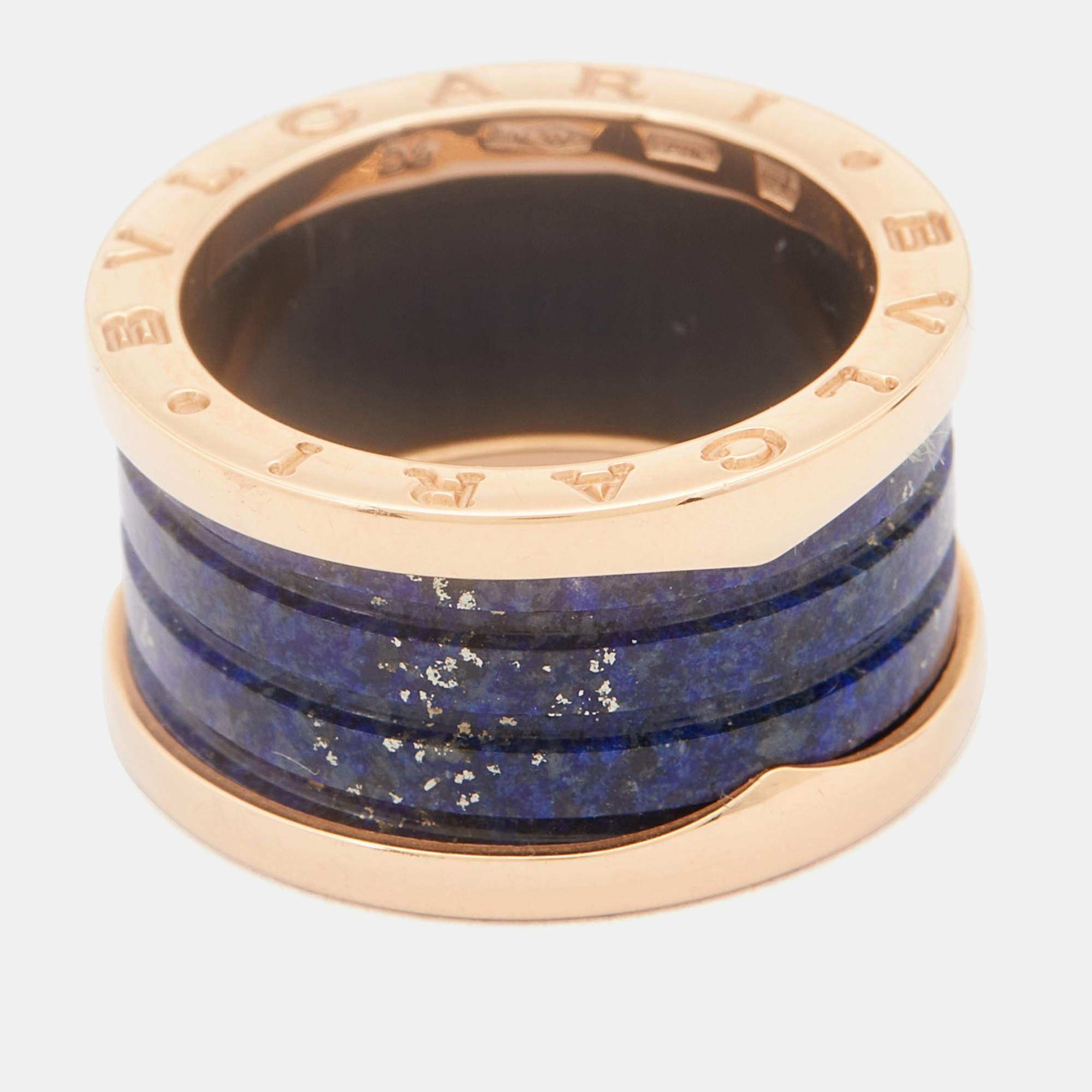 For the woman who has a refined taste in fine jewellery, Bvlgari brings her this immaculately crafted ring that has been made to be praised. The ring has a rather modern style of bands in 18k Rose Gold. It is a beautiful creation you deserve to