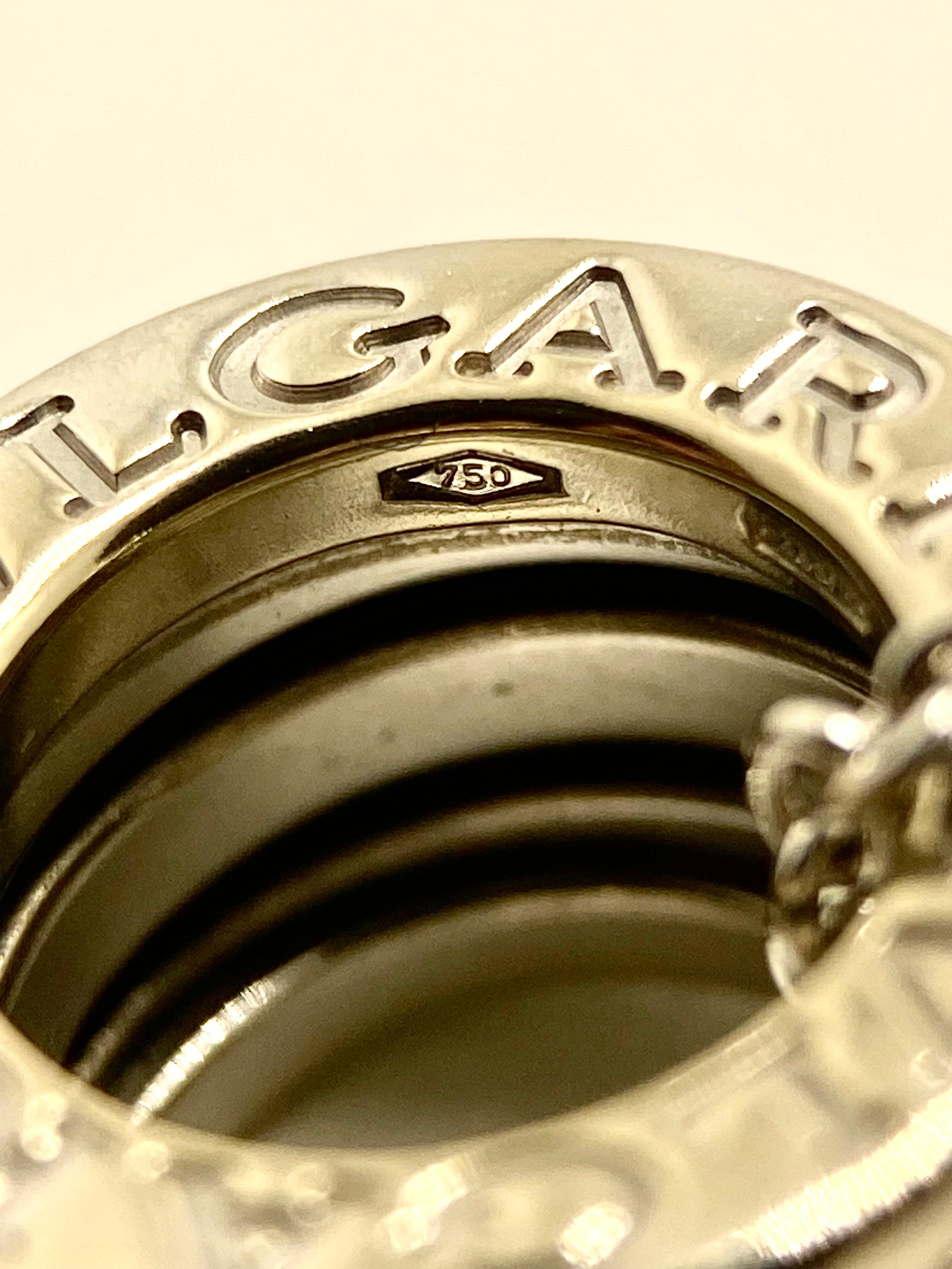 Bvlgari B.Zero1 Large Model Necklace in 18K White Gold – 12.08g in vendita 5