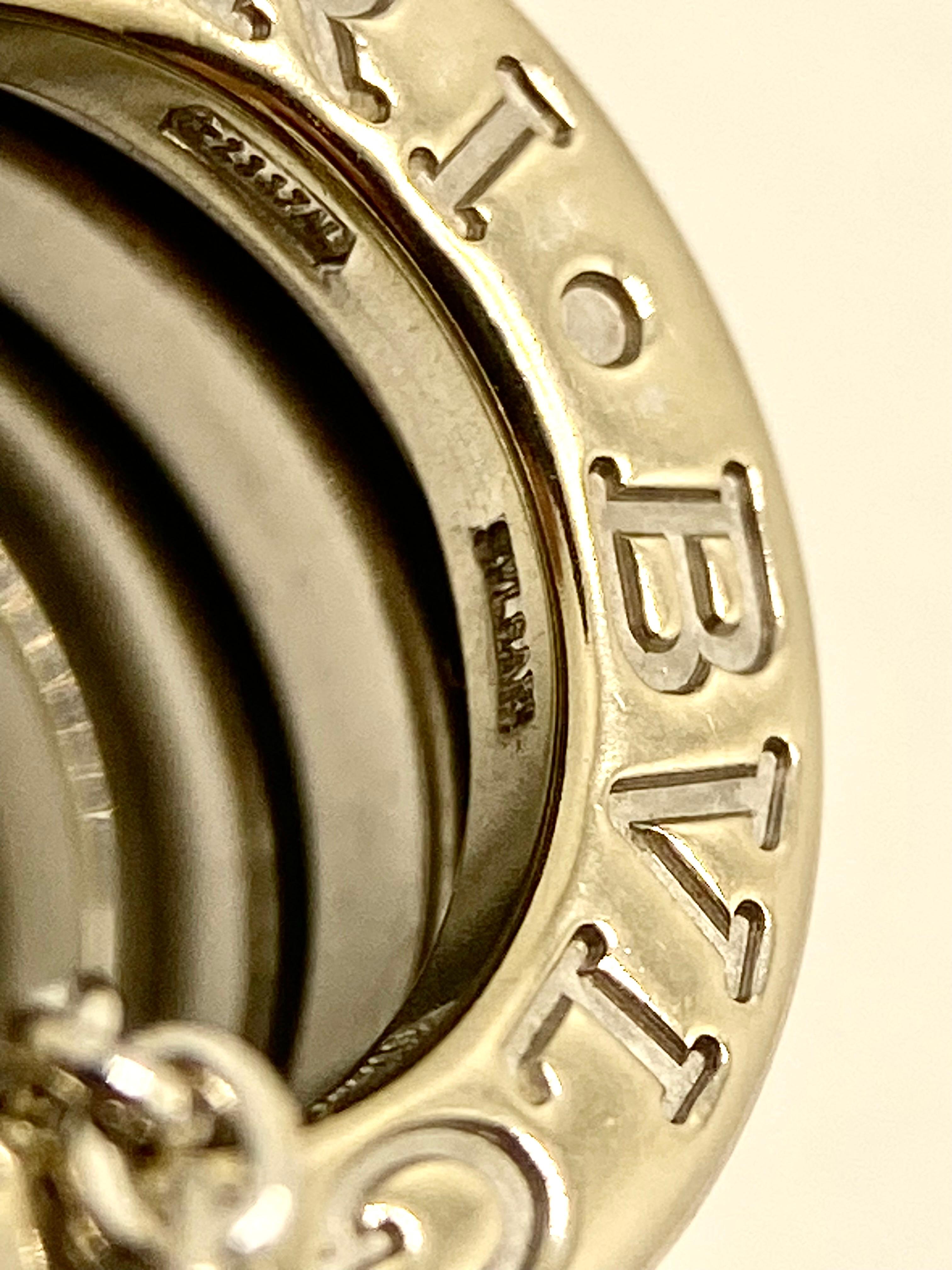 Bvlgari B.Zero1 Large Model Necklace in 18K White Gold – 12.08g in vendita 6