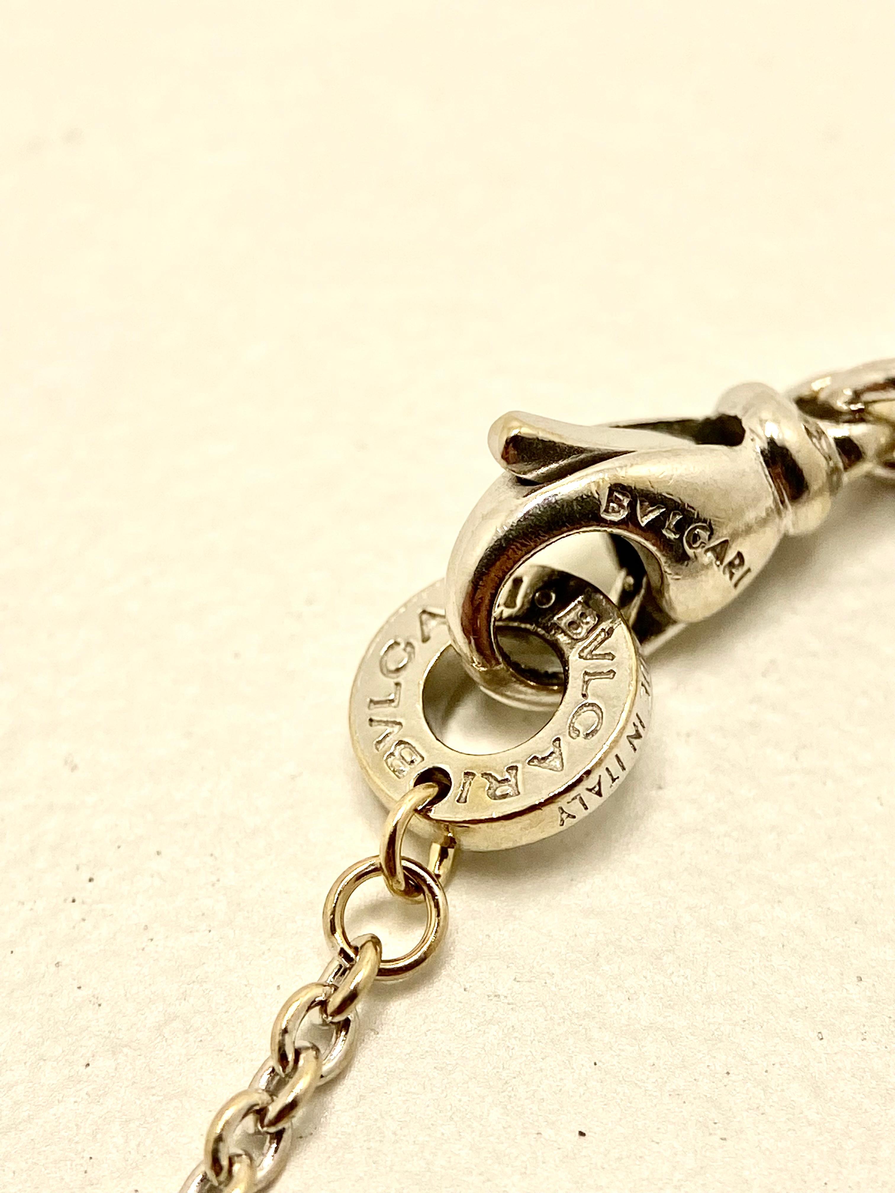 Bvlgari B.Zero1 Large Model Necklace in 18K White Gold – 12.08g In condizioni Nuovo in vendita a Roma, IT