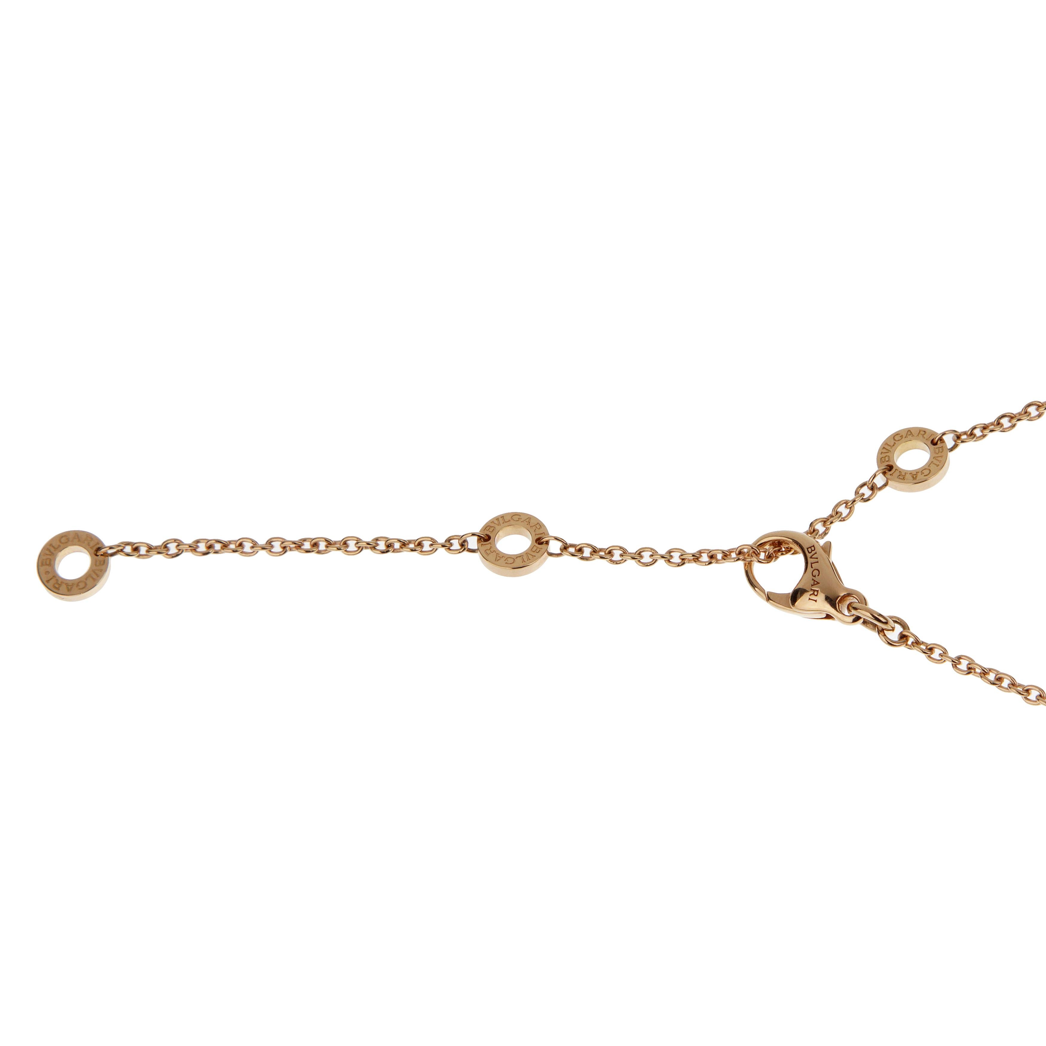 da uomo o donna Bvlgari B.zero1 Legend Collana con ciondolo in ceramica nera e oro rosa in vendita